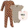 Printed Onesie, Printed Long Body Suit and Bib