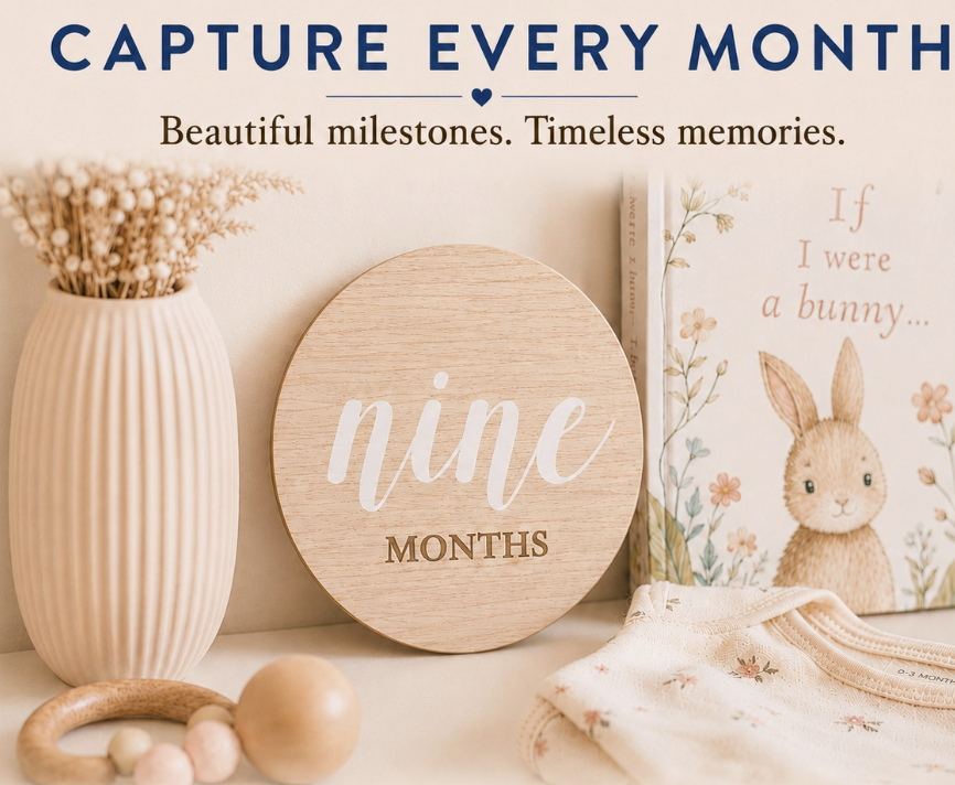 Wooden Monthly Milestone Gift Set