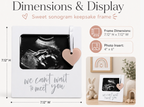 We Can't Wait to Meet You - White Sonogram Frame